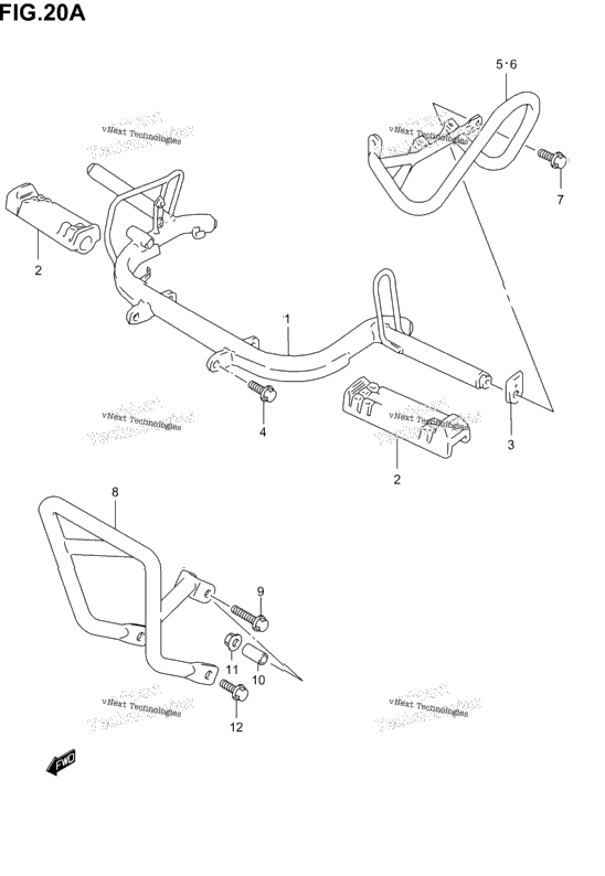 Footrest (Model K3/K4/K5/K6 E28)