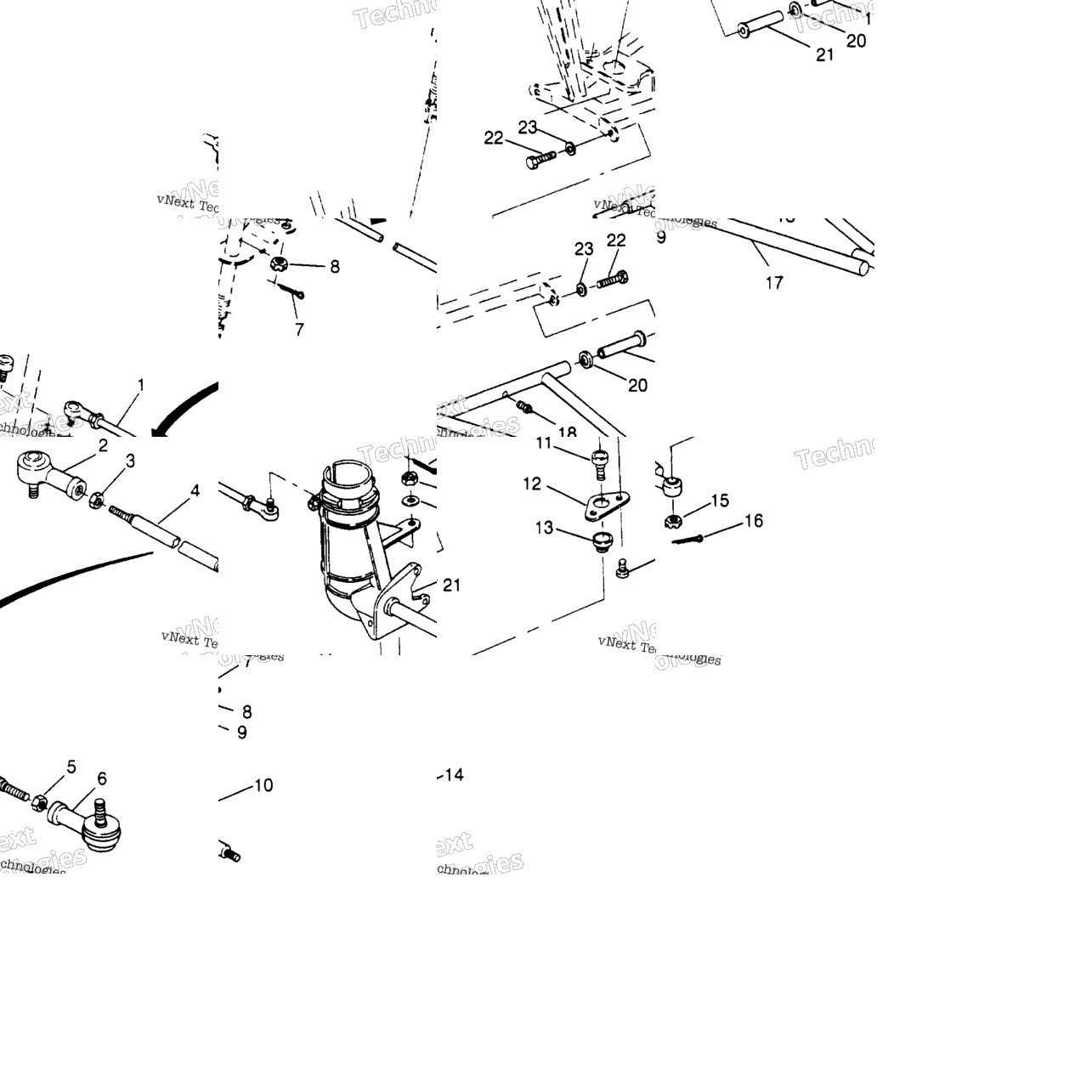 Steering/Aarm Assembly Sport 400L