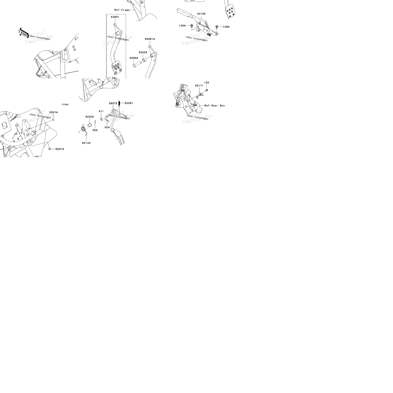 Brake Pedal/Throttle Lever