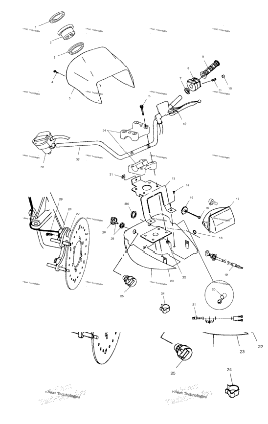 Handlebar And Headlight Pod