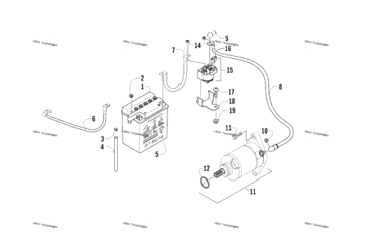 Battery And Starter Assembly