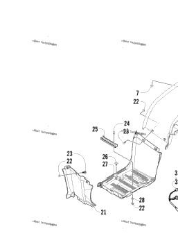Rear Body, Rack, And Taillight Assembly