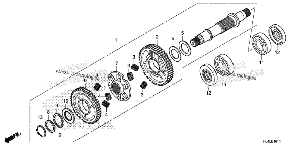 Final Driven Shaft