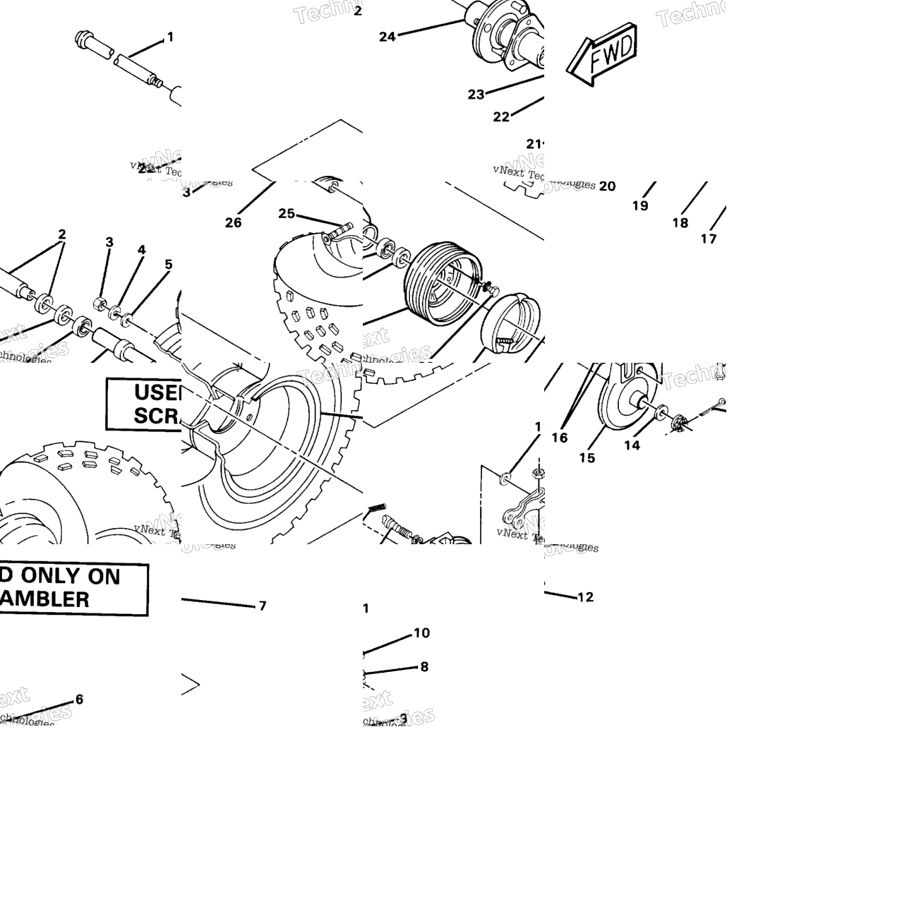 Front Wheel & Brake Assembly