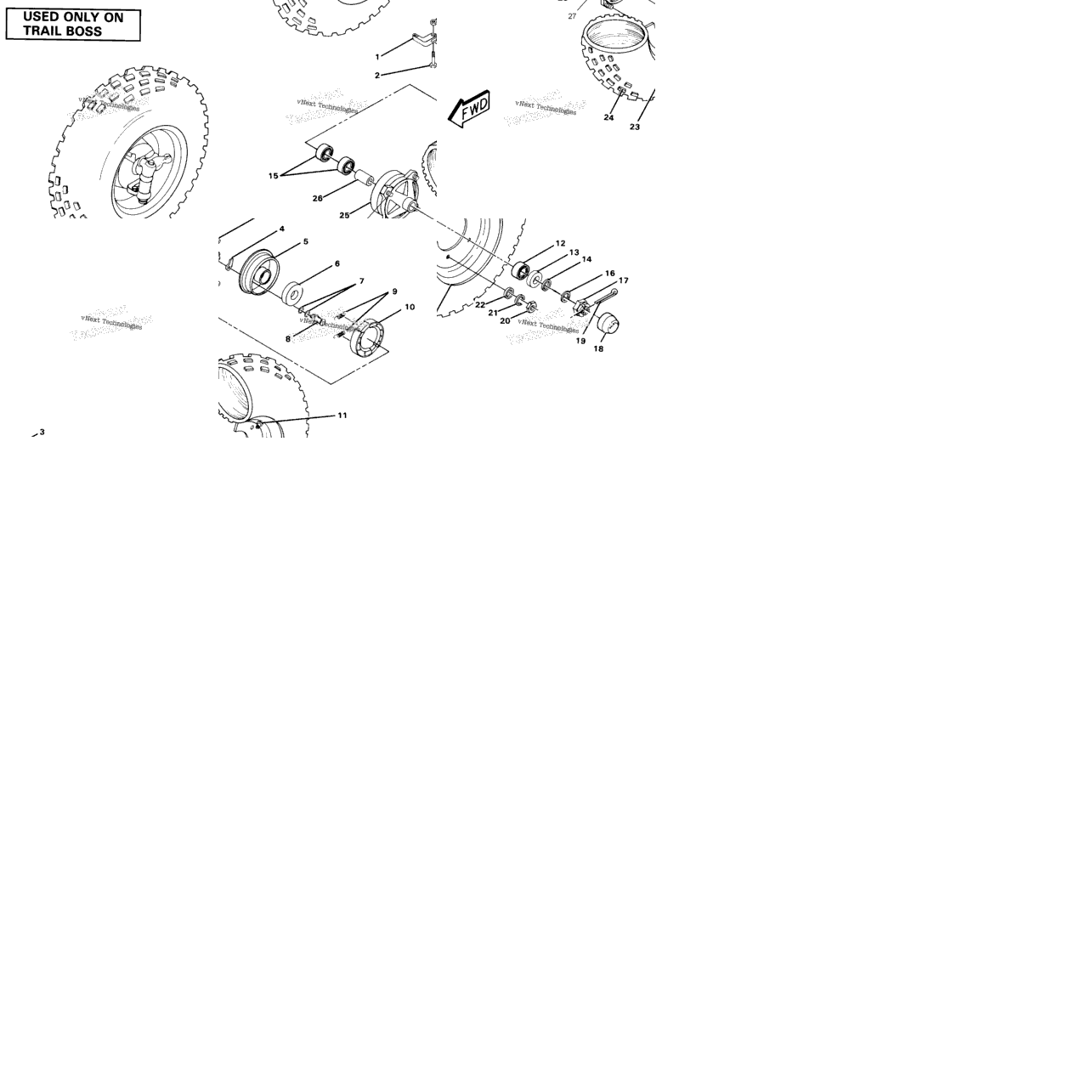 Front Wheel Assemblytrail Boss