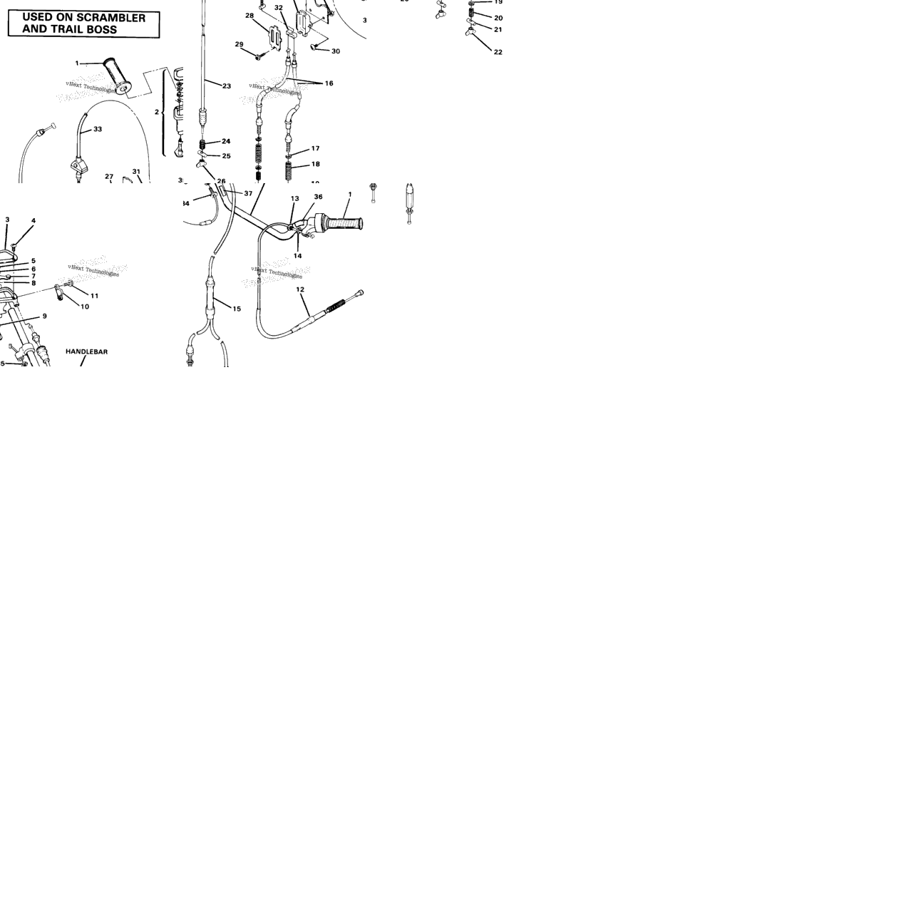Hand Control Cable Assembly
