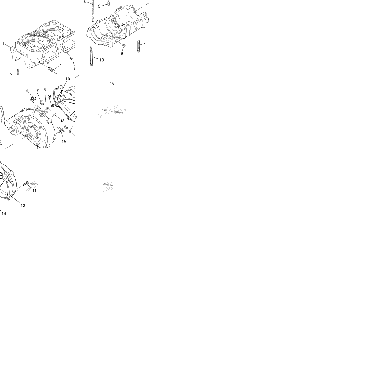 Crankcase Sl 700 & Intl. Sl 700 I964066