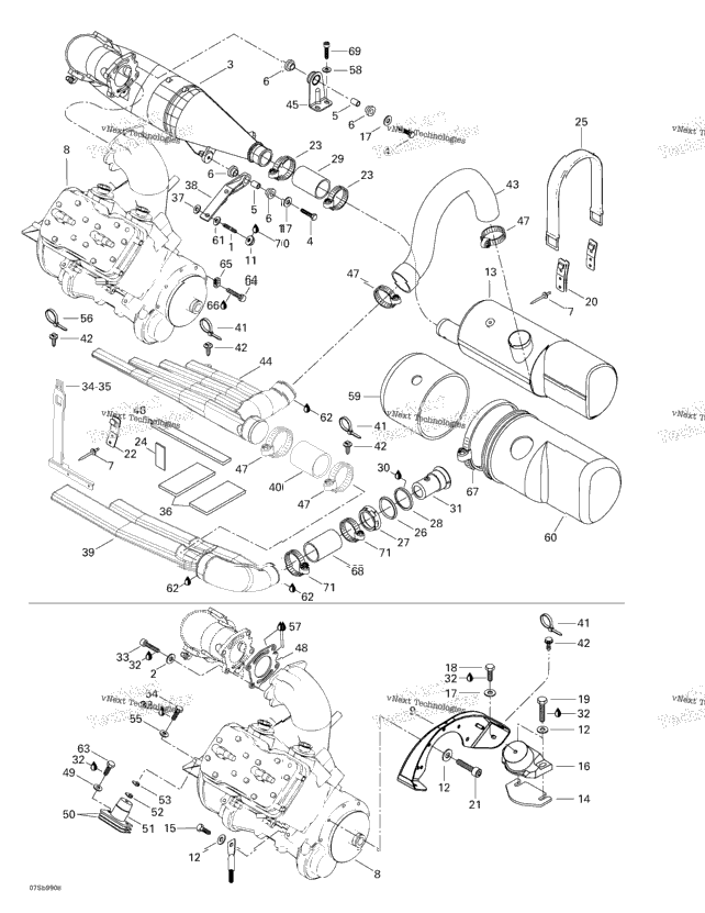 Engine Support And Muffler