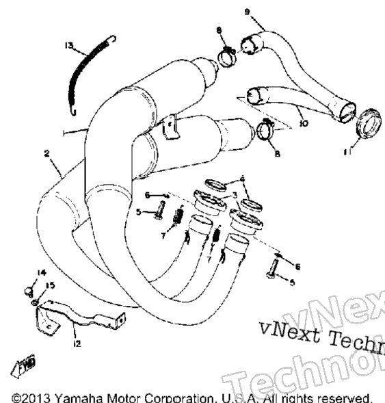 Exhaust Gpx338f - Gpx433f