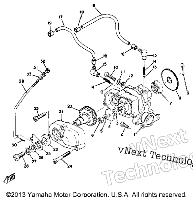Oil Pump Gpx338f - Gpx433f