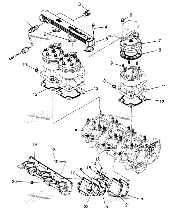 Cylinder & Manifold Slx 780 & Intl. Slx 780 I964287