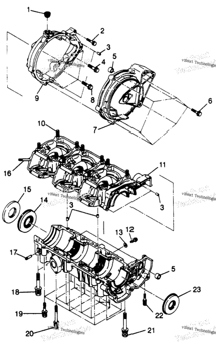 Crankcase Assembly Slt 780 & Intl. Slt 780 I964588