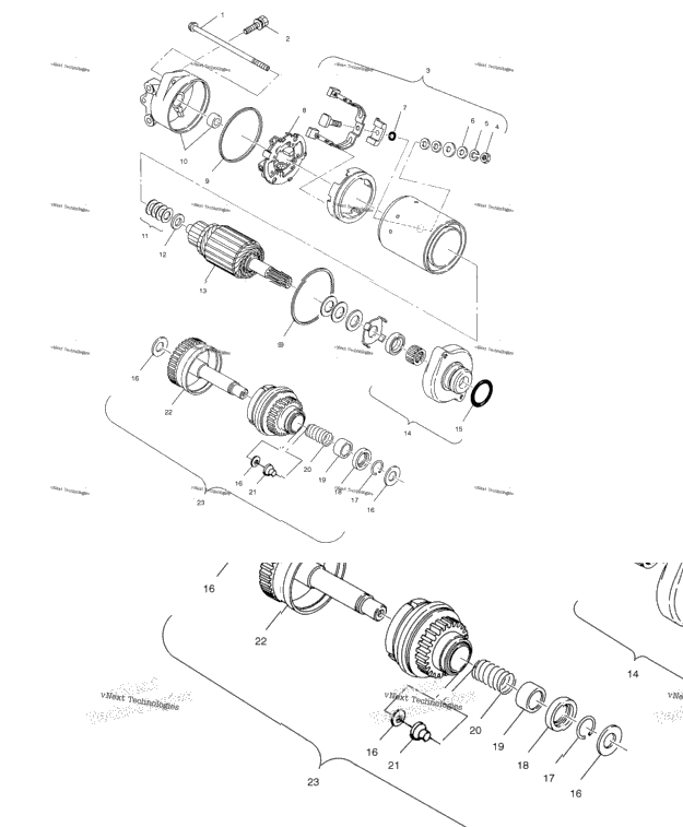 Starting Motor W015199d