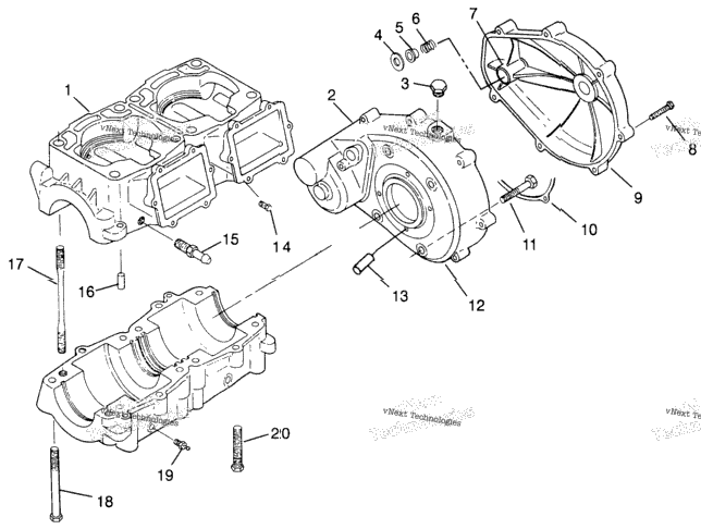 Crankcase Hurricane B964466 & Intl. Hurricane