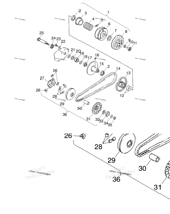 Drive Pulley A02fa09ca/Cb/Cc