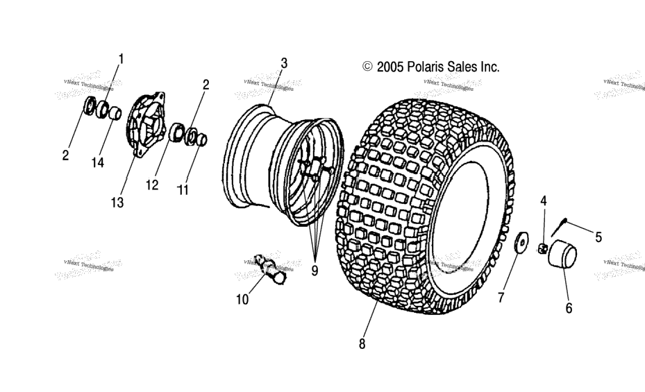 Front Wheel A02fa09ca/Cb/Cc