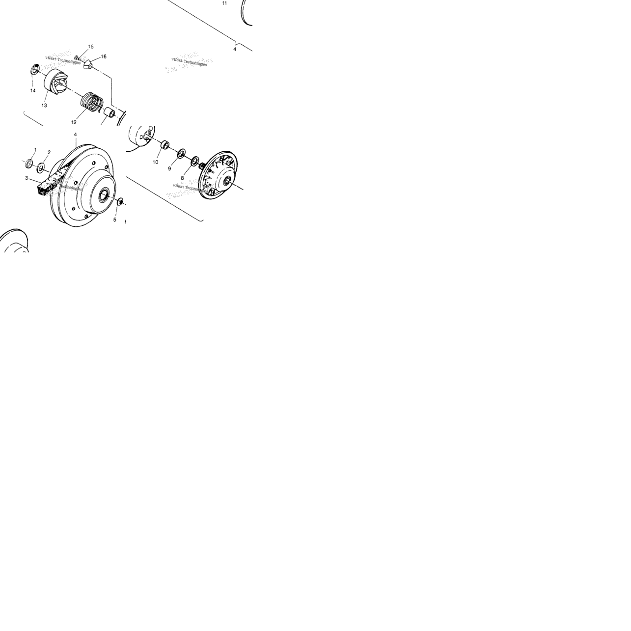 Driven Clutch Assembly 4X4 400L