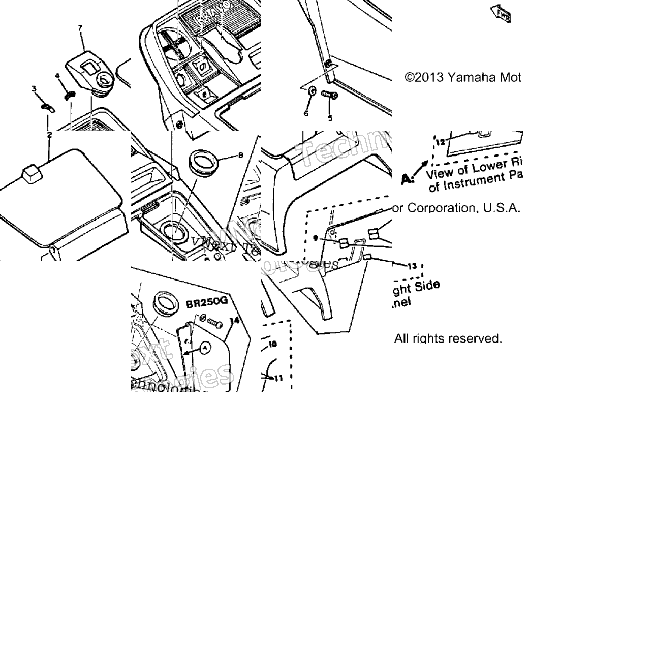 Instrument Panel Br250f - G