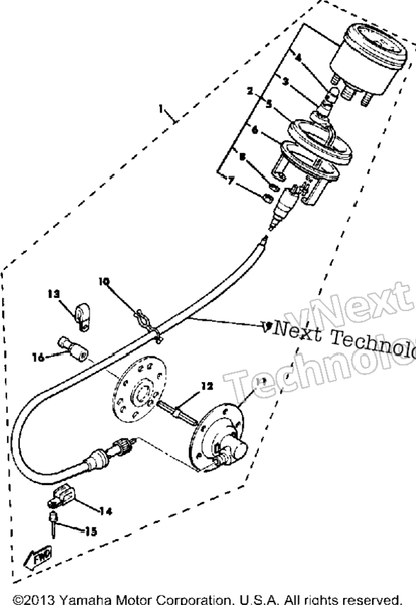 Speedometer Kit (Alternate Parts) Br250f - G