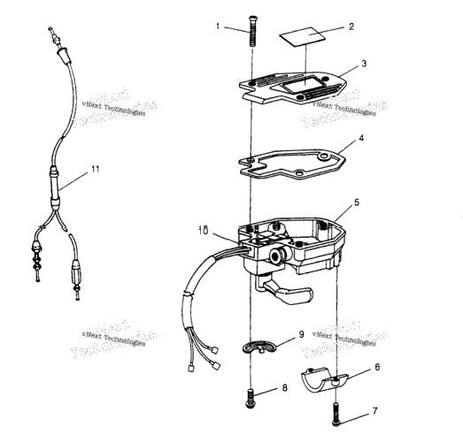 Controls Throttle Asm./Cable 2X4 400L