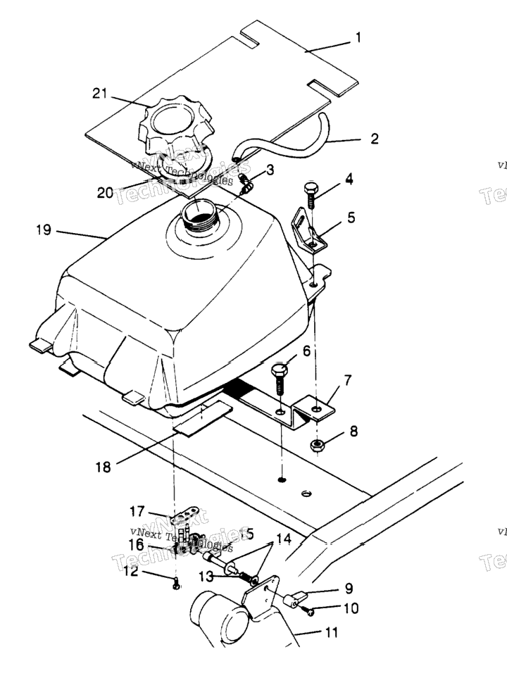 Fuel Tank Assembly Trail Boss