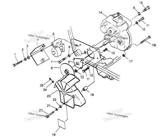Gearcase/Brake Mounting Trail Boss