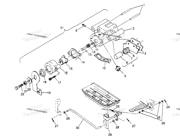 Rear Brake Assembly Trail Boss