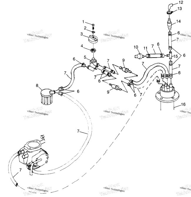 Fuel System & Intl. I974071 (4940874087A011)