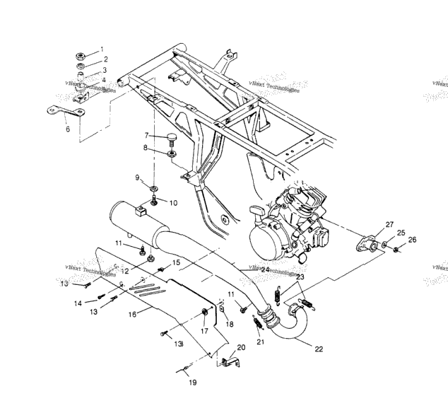 Exhaust System Sportsman 4X4