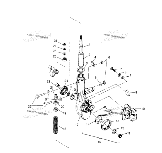 Front Strut Assembly Sportsman 4X4