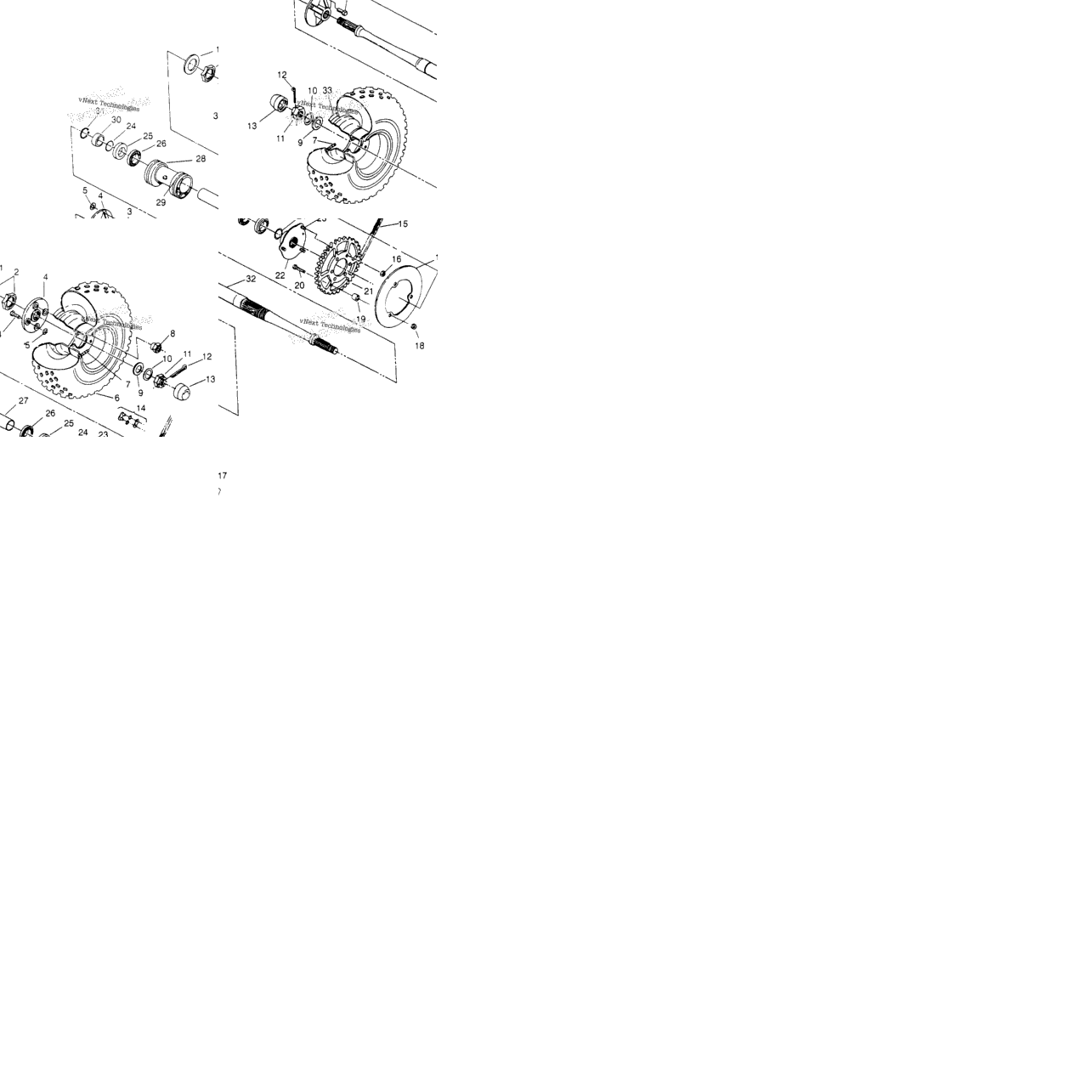 Rear Wheel Drive Assembly Sportsman 4X4