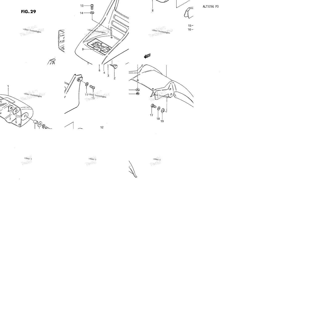 Headlamp Housing - Front Fender (Model G)