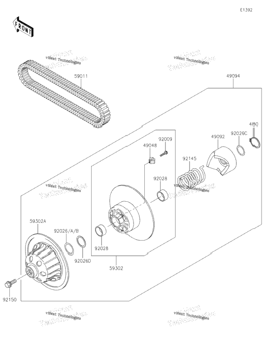 Driven Converter/Drive Belt