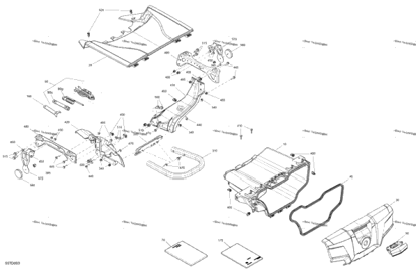Body - Rear Storage Tray