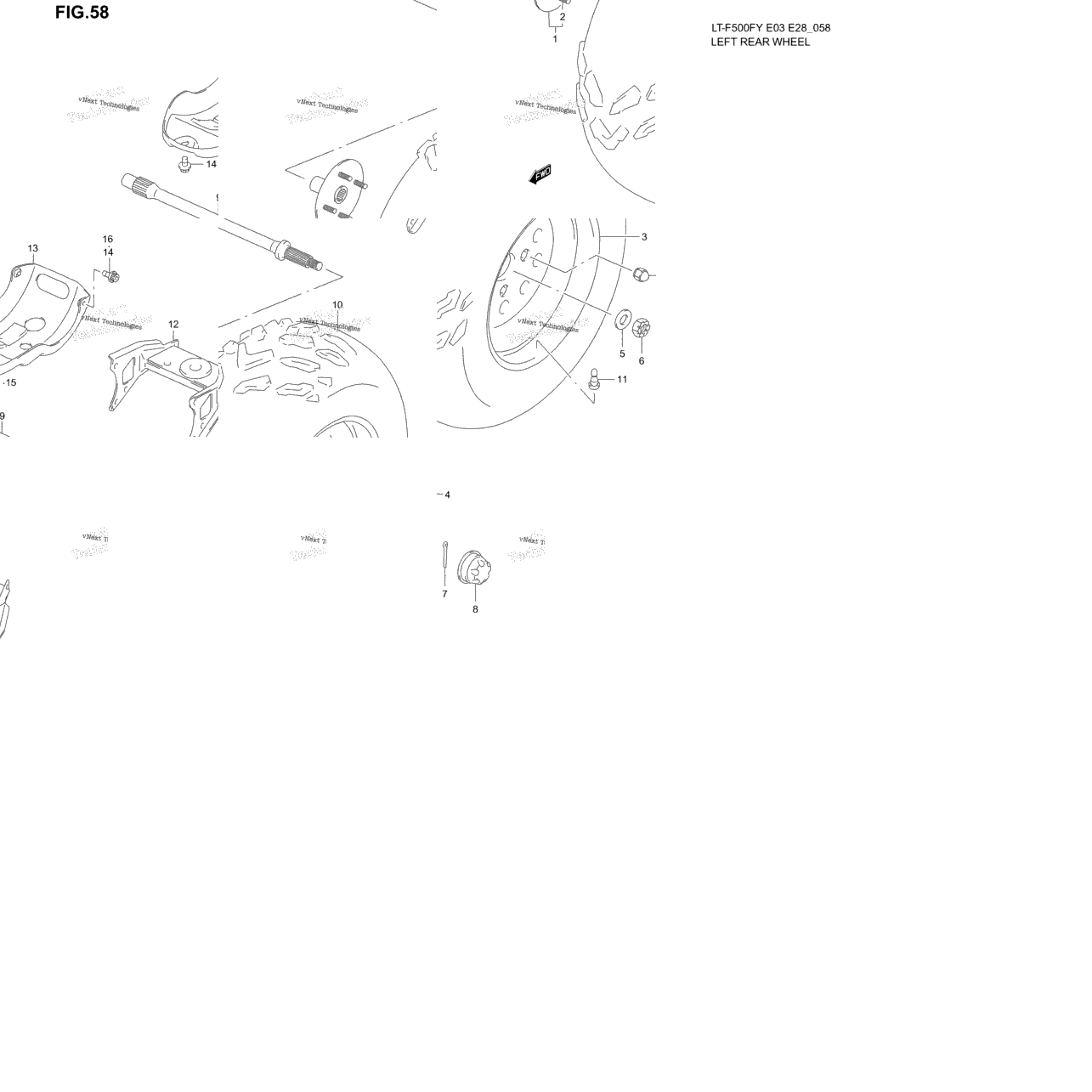 Left Rear Wheel (Model W/X)