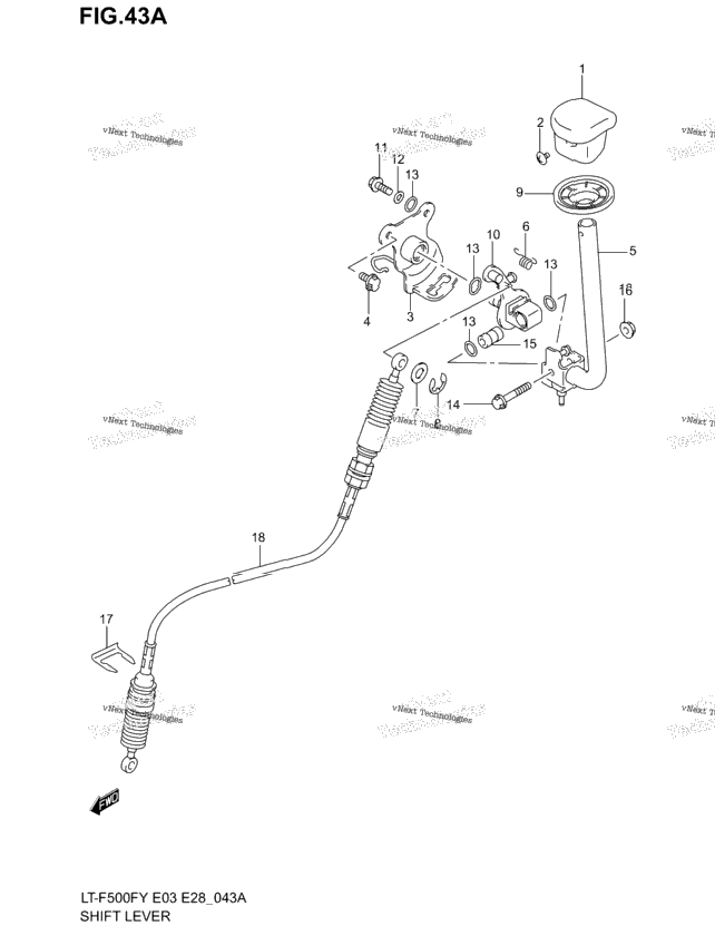 Shift Lever (Model K1/K2)