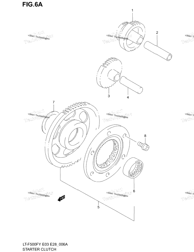 Starter Clutch (Model Y/K1/K2)
