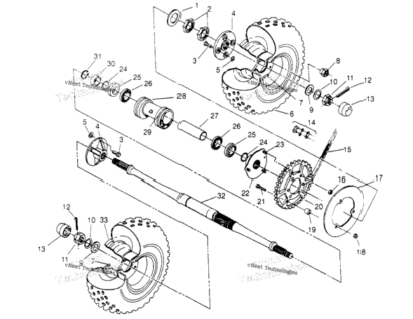 Rear Wheel Drive Assembly Xplorer 4X4
