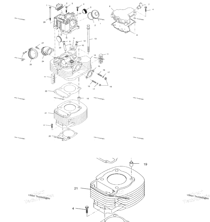 Cylinder A02cd32aa/Ab/Ac/Fb