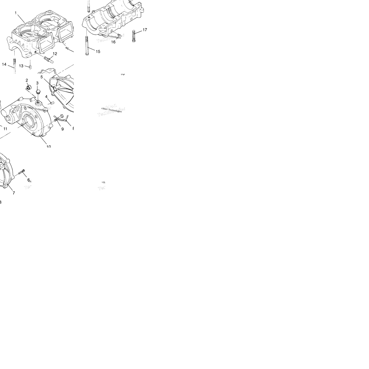 Crankcase Slt 700 B964166 & Intl. Slt 700