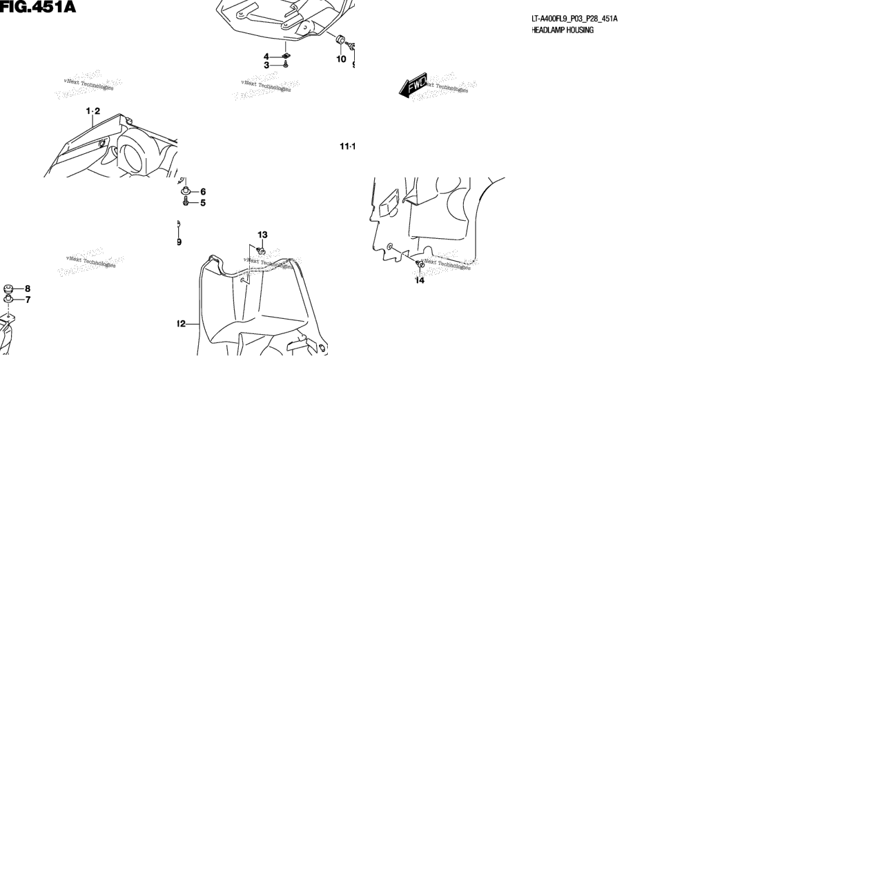 Front Lamp Housing