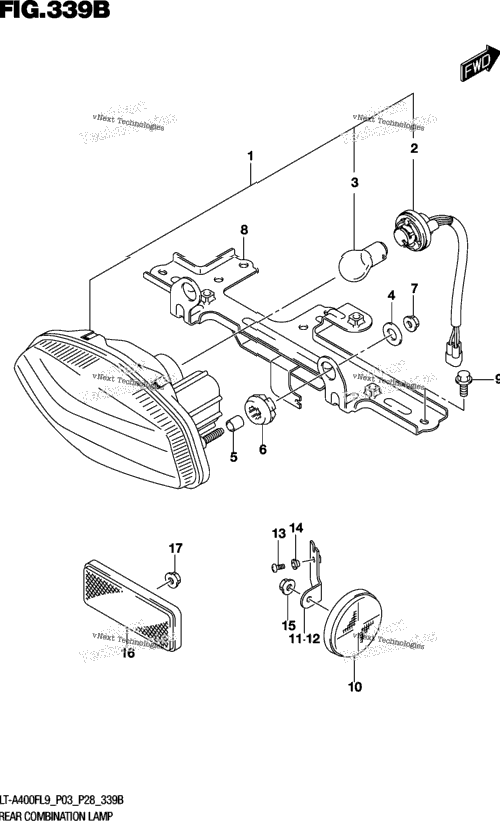 Rear Combination Lamp (Lt-A400fl9 P28)