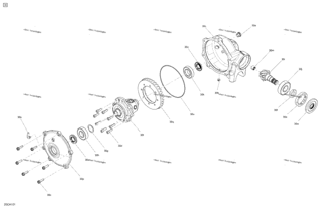 Drive - Front Section - Differential Parts - Dps - Xt