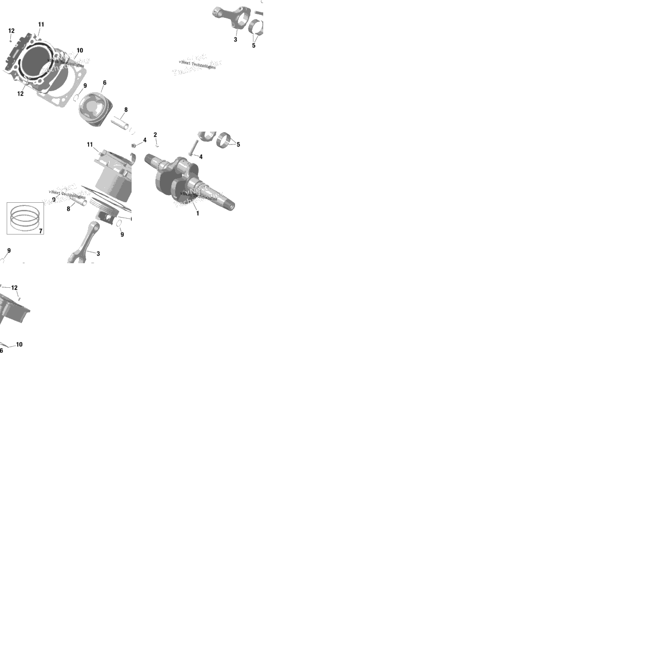 Rotax - Crankshaft, Piston And Cylinder