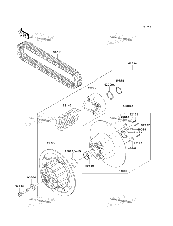 Driven Converter/Drive Belt