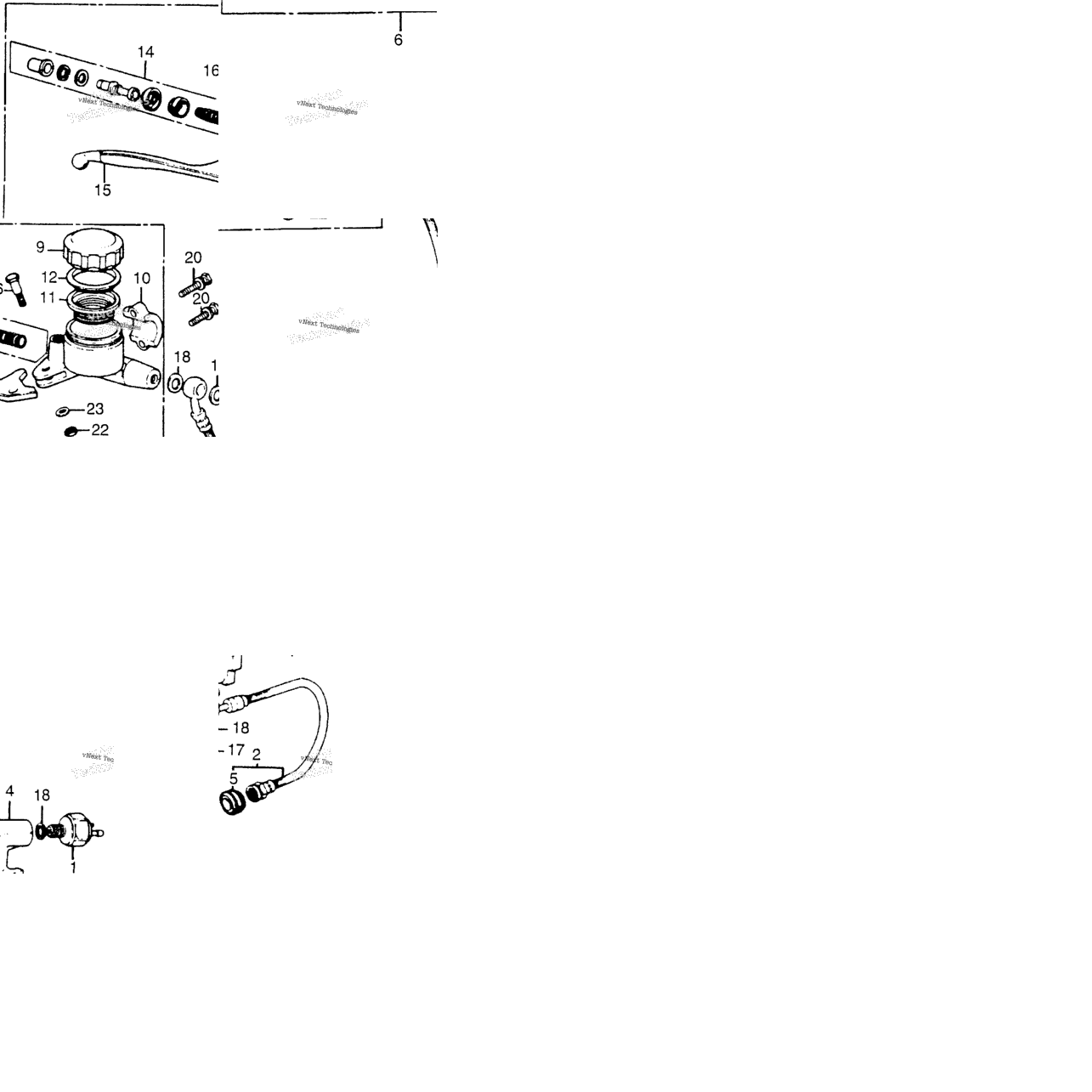 Master Cylinder + Brake Hose