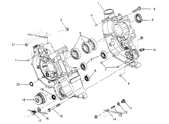 Crankcase Magnum 2X4