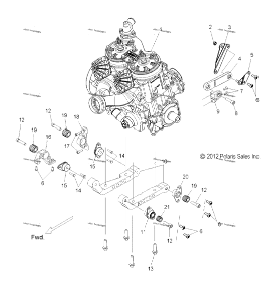 Engine, Mounting