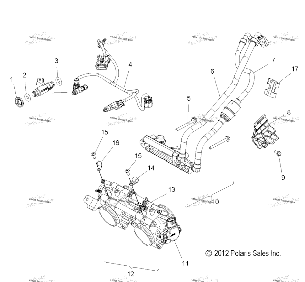 Fuel System, Rail, Lines & Throttle Body