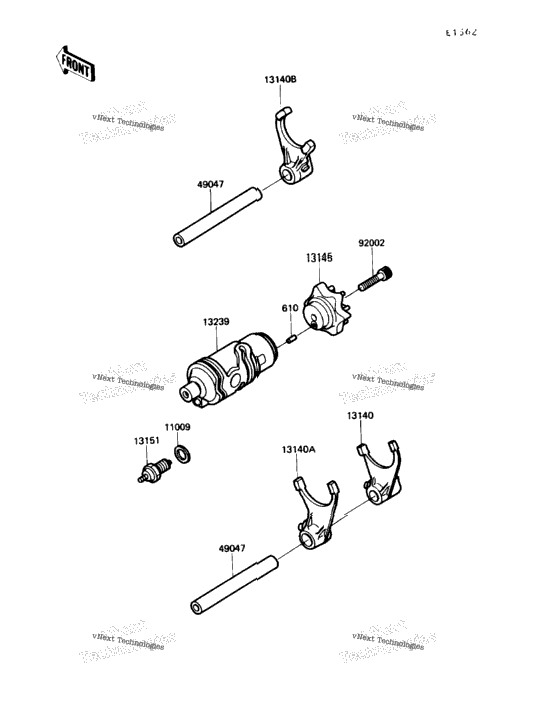 Change Drum/Shift Fork